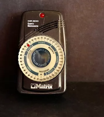 Matrix MR-500 Quartz Metronome works Photo With Light Ondoes The Beats. • $10