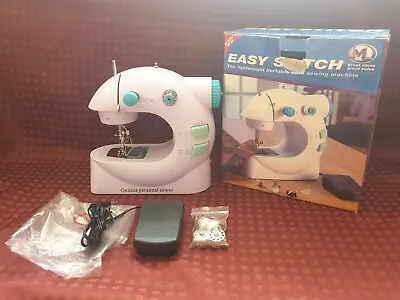 JML Easy Stitch Portable Mini Sewing Machine & Foot Pedal Spare Needle Etc • £19.99