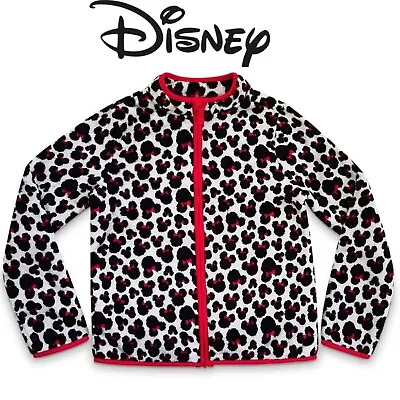 Disney Store Minnie Mouse Fleece Full Zip Girls Jacket 5/6 • $13.99