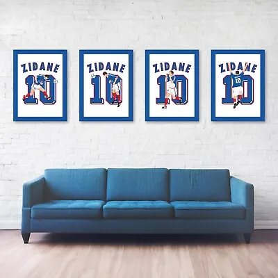 Zinédine Zidane Goals Series 1998 France-Brazil World Cup Print/Poster/Wall-Art • $59.95