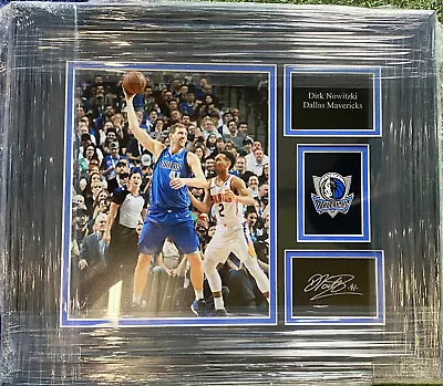 $119.95 • Buy Dirk Nowitzki Dallas Mavericks Custom PROFESSIONALLY FrameD 16.5x14.5 FREE S&H