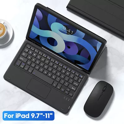 £12.34 • Buy For IPad 5/6/7/8th Air Pro 11 Bluetooth Keyboard Touchpad Mouse Stand Case Cover