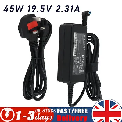 For HP Laptop Adapter Charger 740015-003 741727-001 19.5V 2.31A 45W Blue Tip UK • £10.49