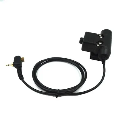 Tactical U94 PTT Headset Headphone Cable & PTT For Motorola Radio MTH800 MTP850 • $27.29