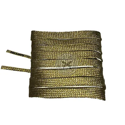 Mr Lacy Smallies - Gold Short Shoelaces (90cm Length | 8mm Width) • £5.49