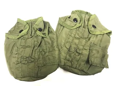Vietnam Nylon Canteen Cover 1969 Dated Plastic Snap 2 Pack • $66.60