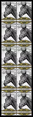 Citation Thoroughbred Horse Racing Strip Of 10 Mint Vignette Stamps • $8