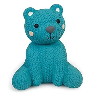 (Little ) Teddy Bear Latex Chew Dog Toy Blue • £4.99