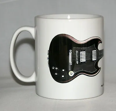 £10.99 • Buy Guitar Mug. Angus Young's Gibson SG Illustration.