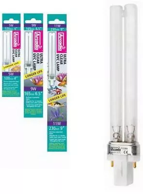 Arcadia Pond UV Tube 5w 9w 11w PLS Fish Pond Filter Lamp Bulb • £5.72