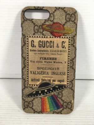 $34.99 • Buy Gucci Brown Coated Canvas Unisex GG Supreme Patch IPhone 7 Case 493914-493949
