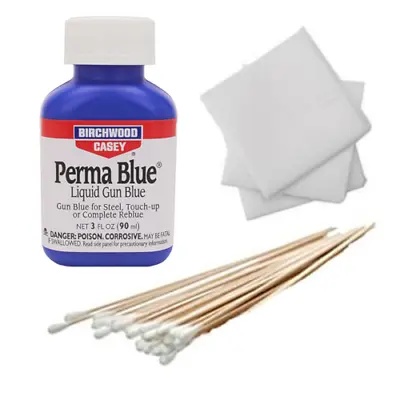 $12.99 • Buy Birchwood Casey Perma Blue Liquid Gun Blue-3 OZ-13125 With Swabs And 3  Patches