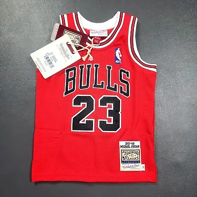 100% Authentic Michael Jordan Mitchell Ness 97 98 Bulls Jersey Size 3T Toddler • $123.25
