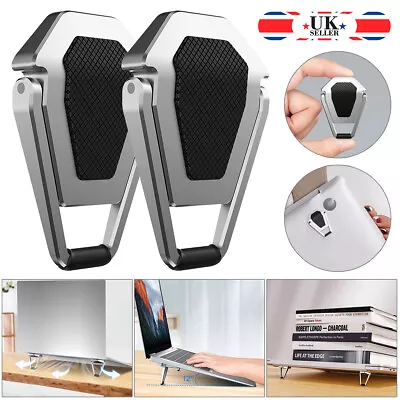 Adjustable Laptop Stand Folding Invisible Portable Desktop Holder Office Support • £17.99