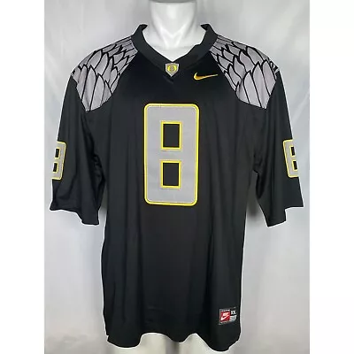 Marcus Mariota #8 Oregon Ducks Nike Team Black Jersey Men's XXL • $129.99