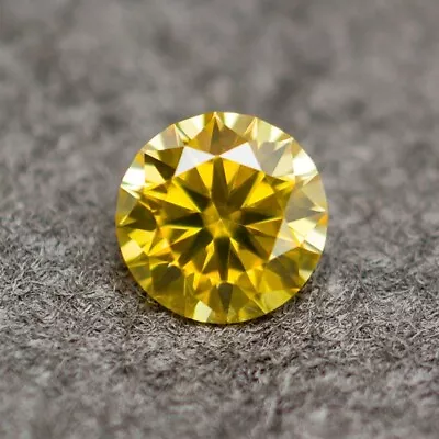 5.0~10mm Yellow Color Round Loose Moissanite Stone VVS1 With GRA Certificate • $6.65