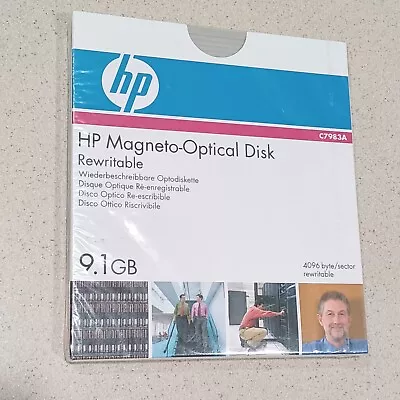 Hp C7983a 9.1gb Rewritable Magneto Optical Disk New Sealed • $23.20