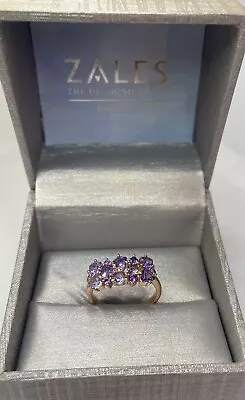 14k ROSE GOLD 3.55 Carat OMBRE TANZANITE Ring! Retails Zales Jewelers For $442 • $10.50