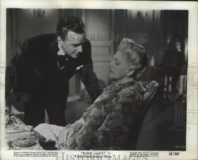 1951 Press Photo Ethel Barrymore And Maurice Evans In  Kind Lady  - Mjx28988 • $19.99