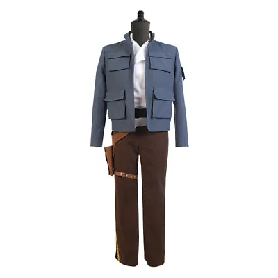 Star Wars Han Solo Cosplay Adult Jacket Uniform Halloween Costume.UK#. • £59.66