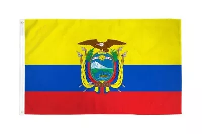 ECUADOR Big FLAG 3x5 3 By 5 FT High Quality Poly SHIPS Prioritymail FROM FLORIDA • $5.99