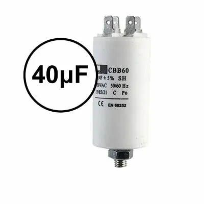 For Karcher Pressure Washer Capacitor 40µf 40uf 6.661-298.0 / 66612980 • £10.89