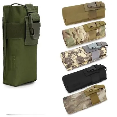 Tactical Radio Walkie Talkie Carry Bag Case Pouch Molle Nylon Belt Holder Bags • £6.69