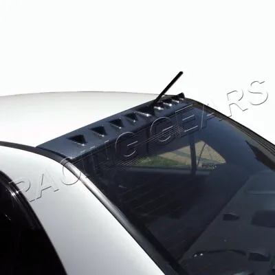 $134.95 • Buy Fit Mitsubishi Lancer Evolution 7 8 9 Carbon Fiber Roof Shark Fin Spoiler Wing