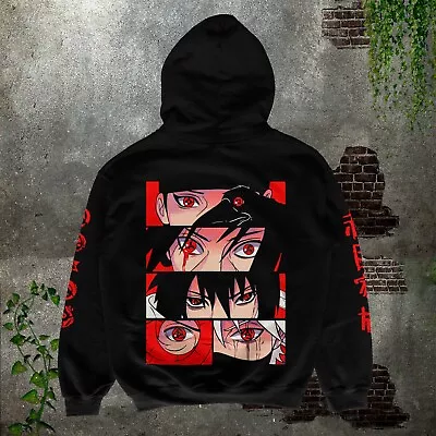 Unisex Oversize Nsruto Uchiha Sasuke Itachi Obito Anime Hoodie • $75