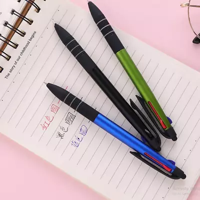 Three-color 3in1 Ballpoint Pen Writing Pen 0.5mm Refill Supplies 2024 • $30.46