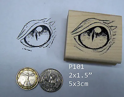 P101 Large Dragon's Eye Rubber Stamp • $10.50