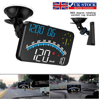 £26.88 • Buy Digital Speedometer Universal GPS Car HUD Head-Up Display MPH Overspeed Alarm UK