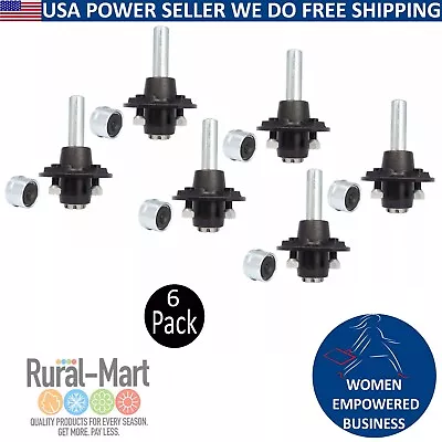 Trailer Axle Kit With 4 On 4  Bolt Idler 1  Hub & Round BT8 Spindle - 6pk • $199.99