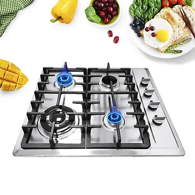 4-Burner Built-in GAS Stove Propane Natural GAS LPG Countertop Gas Stove Cooktop • $148