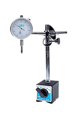 £25.95 • Buy SATRA 0-10mm Dial Test Indicator DTI & Magnetic Stand Holder Clock Gauge TDC
