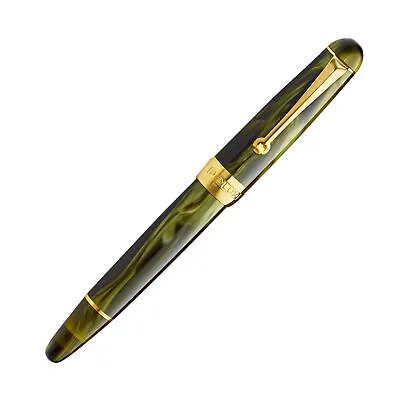 Penlux Masterpiece Delgado Fountain Pen In Moss - Medium Point - NEW In Box • $136