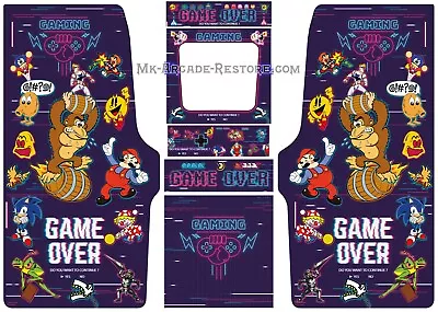 Donkey Kong Classics Side Art Arcade Cabinet Kit Artwork Graphics Decals Print • $319