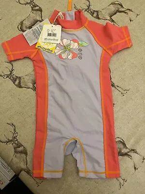 BNWT Baby Girls 9-12 Months UV Swimwear 50+ Protection Costume New With Tags • £2.99