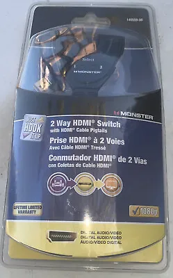 Monster HDMI Switch 2 Way With HDMI Pigtails • $30