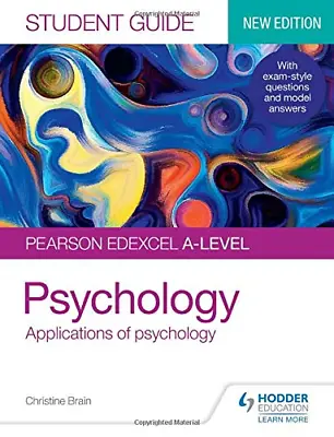 Pearson Edexcel A-level Psychology Student Guide 2: Applications Of Psychology • £4.44
