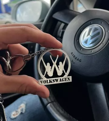 Fits For Volkswagen Girl`s Legs Logo Keychains KeyRing Accessory Gift Car Tuning • $22.90