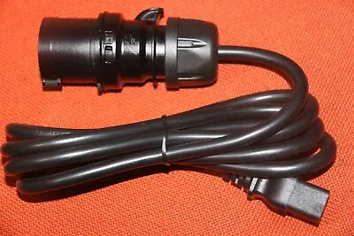£15 • Buy 16 AMP 240V PCE Black Plug TO IEC C19 Socket UPS POWER LEAD 2 M 