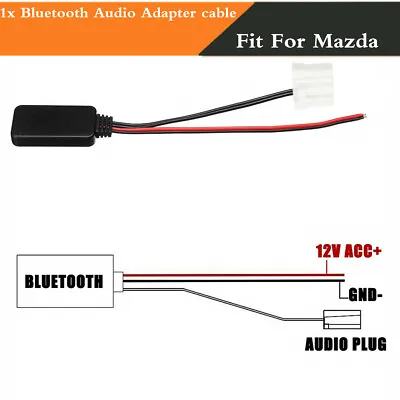 Wireless Bluetooth Interface Adapter Car AUX Audio Cable For Mazda M6 M3 RX8 MX5 • $23.61