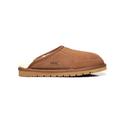 $59.99 • Buy UGG Scuff Men Slippers Australian Sheepskin Lining Home Slippers Nonslip Bred
