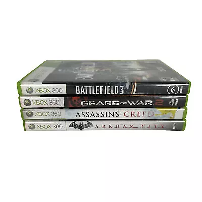 $20.80 • Buy Xbox 360 Games X4 Bundle Batman Battlefield 3 Gears Of War 2 Assassin’s Creed