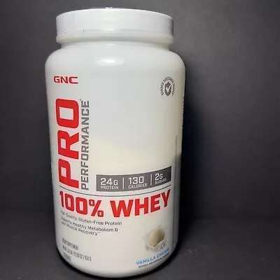 GNC Pro Performance 100% Whey Cookies & Cream 1.89 Lb 25 Servings Exp 05/25 • $32.97