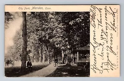 Meriden CT-Connecticut City Park Antique Vintage C1905 Souvenir Postcard • $7.99