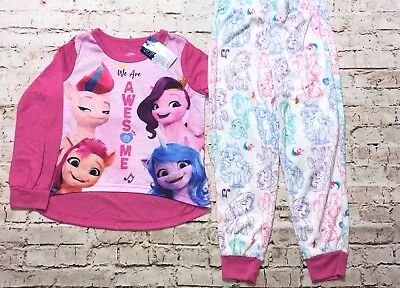 MY LITTLE PONY 2pc Pajama Size 4/5 Long Pants Sleeve PJs Long Super Soft Girl's • $14.55