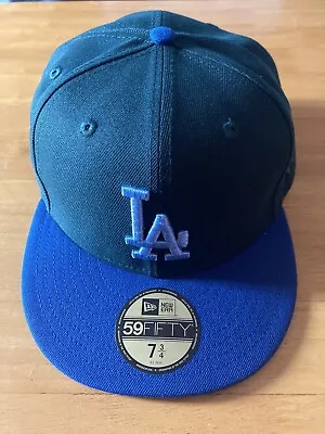 New Era 59fifty La Dodgers Fitted Forrest Green Blue 7 3/4 • $27.95