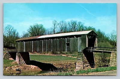 Ohio Covered Bridge Over Little Muskingum River Vintage Postcard A123 • $5.36